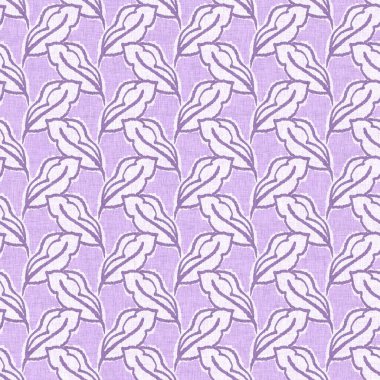 Cinsiyet olarak nötr mor botanik yaprak, dikişsiz raster arka plan. Basit, kaprisli, 2 tonlu bir model. Çocuk bezi duvar kâğıdı ya da her yerde skandal var.