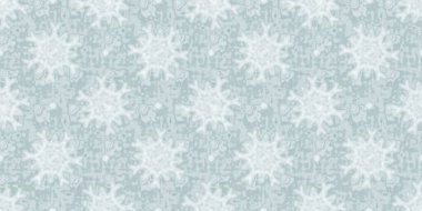 Yumuşak buz mavisi kar taneciklerinin sınır çizgisi. Basit bir buz bulanıklığı efekti. Kusursuz afiş arkaplanı. Şenlikli soğuk bayram kurdelesi kenarı..