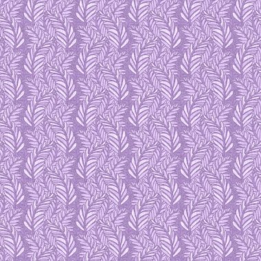 Cinsiyet olarak nötr mor botanik yaprak, dikişsiz raster arka plan. Basit, kaprisli, 2 tonlu bir model. Çocuk bezi duvar kâğıdı ya da her yerde skandal var.