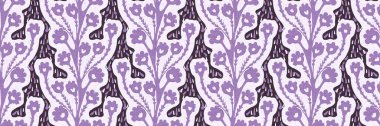 Cinsiyet ayrımı olmayan çiçek dikişsiz raster sınırı. Basit mor kaprisli 2 ton deseni. Çocuk odası duvar kâğıdı ya da her yerde skandal var.