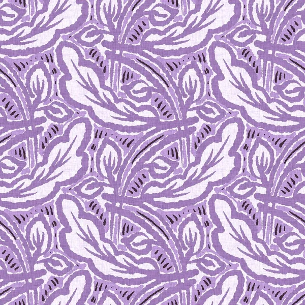 Gender neutral purple botanical foliage seamless raster background. Simple whimsical 2 tone pattern. Kids floral nursery wallpaper or scandi all over print