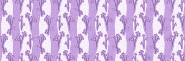 Cinsiyeti belirsiz, mor yapraklı, dikişsiz raster kenarı. Basit, kaprisli, 2 tonlu bir model. Çocuk odası duvar kâğıdı ya da her yerde skandal var.