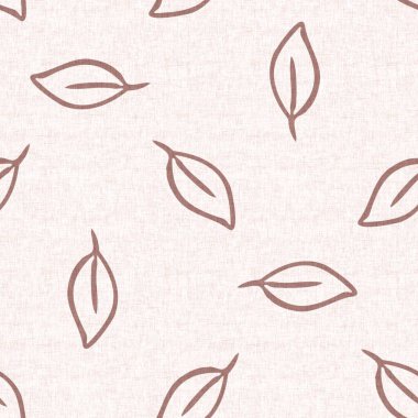 Sakin yeni doğan yaprak yaprakları dikişsiz desen. Cinsiyet açısından nötr bebek odası dekorasyonu. Scandi stili eskiz duvar kağıdı arkaplan taşı ya da yeni yürümeye başlayan giysi modaName