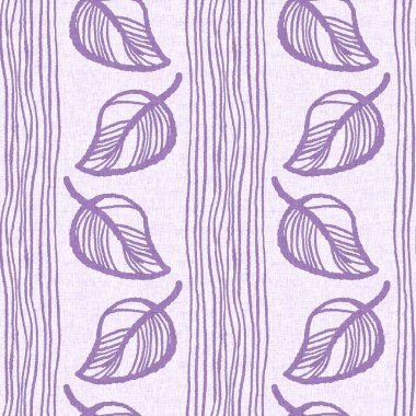 Cinsiyet olarak nötr mor botanik yaprak, dikişsiz raster arka plan. Basit, kaprisli, 2 tonlu bir model. Çocuk bezi duvar kâğıdı ya da her yerde skandal var.