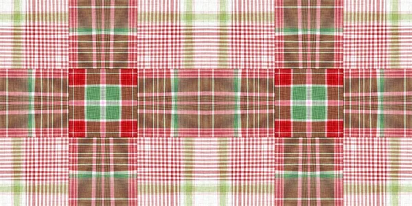 Christmas Tartan Background Border Traditional Plaid Seasonal Holiday Texture Effect — стоковое фото