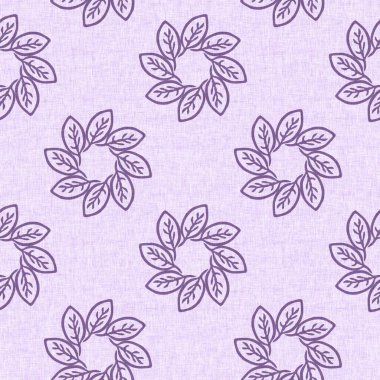 Cinsiyet olarak nötr yaprak dikişsiz raster arka plan. Basit, mor, 2 tonluk bir desen. Çocuk odası duvar kâğıdı ya da her yerde skandal var.