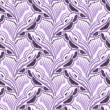 Cinsiyet olarak nötr mor botanik yaprak, dikişsiz raster arka plan. Basit, kaprisli, 2 tonlu bir model. Çocuk bezi duvar kâğıdı ya da her yerde skandal var.