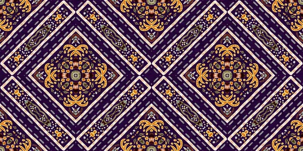 Rustic Provence Floral Border Pattern Boho Whimsical French Swatch Washi — Stockfoto