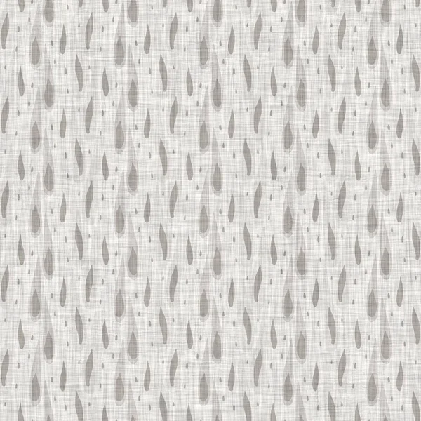French Grey Doodle Motif Linen Seamless Pattern Tonal Country Cottage — Stok fotoğraf