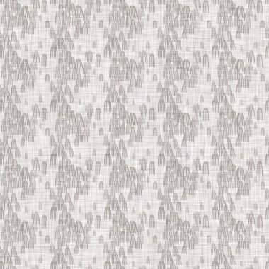 Gri, düzensiz, noktalı keten desenli Fransız kumaşı. Tonal kır evi tarzı soyut benekli arka plan. Basit bir kırsal kumaş tekstil etkisi. İlkel yapılı, pejmürde, şık bir kumaş.