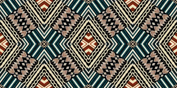 Африканська Тканина Кенте Має Ефект Патчу Кордоні Безшовні Геометричні Рельєфи — стокове фото