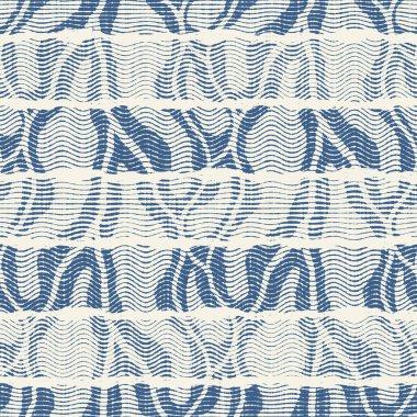 Hassas Fransız dantel efekti. Kusursuz çizgili desen. Süslü Provence tarzı dantelli kır evi dekorasyonu. Kırsal, modern, pejmürde, şık tasarım için keten kumaş duvar kağıdı.