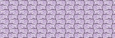 Cinsiyet ayrımı olmayan çiçek dikişsiz raster sınırı. Basit mor kaprisli 2 ton deseni. Çocuk odası duvar kâğıdı ya da her yerde skandal var.