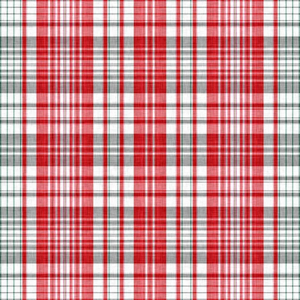 Christmas Knit Wool Tartan Background Pattern Traditional Scottish Plaid Seasonal — ストック写真