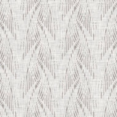 Gri, düzensiz, noktalı keten desenli Fransız kumaşı. Tonal kır evi tarzı soyut benekli arka plan. Basit bir kırsal kumaş tekstil etkisi. İlkel yapılı, pejmürde, şık bir kumaş.