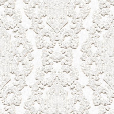 Beyaz keten dantel efekt arka planı. İnce üç boyutlu dantelli, asgari stil bir düğün davetiyesi. Kusursuz modern kağıt kaplanabilir.