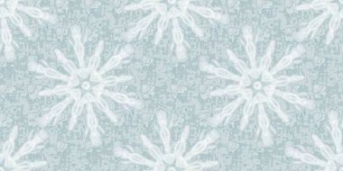 Yumuşak buz mavisi kar taneciklerinin sınır çizgisi. Basit bir buz bulanıklığı efekti. Kusursuz afiş arkaplanı. Şenlikli soğuk bayram kurdelesi kenarı..