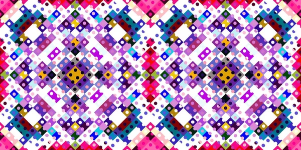 Skurrile Geometrische Pixelmuster Spielerische Spaß Kaleidoskopische Rosa Tapete Bunte Sommer — Stockfoto