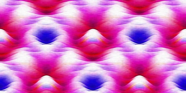 Retro Tie Dye Bright Border Playful Vintage Pink Shibori Endless — Stock Photo, Image