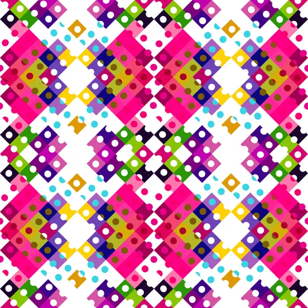 Skurrile Geometrische Pixelmuster Spielerische Spaß Kaleidoskopische Rosa Tapete Bunte Sommer — Stockfoto