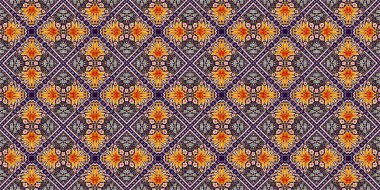 Rustic provence floral border pattern. Boho whimsical french swatch for washi tape. Country cottage vintage quilt edging