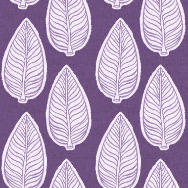 Cinsiyet olarak nötr mor botanik yaprak, dikişsiz raster arka plan. Basit, kaprisli, 2 tonlu bir model. Çocuk bezi duvar kâğıdı ya da her yerde skandal var.