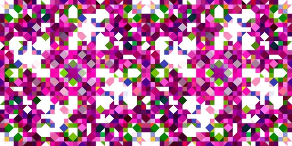 Retro Geometrische Pixel Patroon Speels Leuk Caleidoscopisch Roze Behang Kleurrijke — Stockfoto