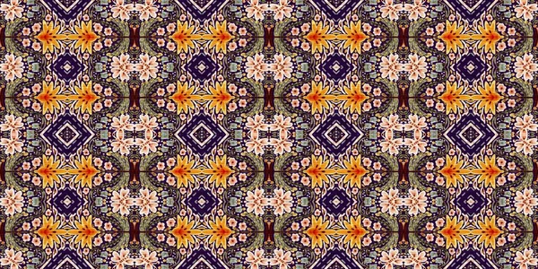 Rustic Provence Floral Border Pattern Boho Whimsical French Swatch Washi — Photo
