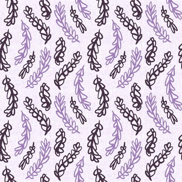 Gender neutral purple botanical foliage seamless raster background. Simple whimsical 2 tone pattern. Kids floral nursery wallpaper or scandi all over print