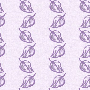 Cinsiyet olarak nötr mor botanik yaprak, dikişsiz raster arka plan. Basit, kaprisli, 2 tonlu bir model. Çocuk bezi duvar kâğıdı ya da her yerde skandal var.