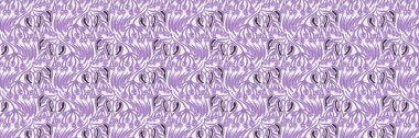 Cinsiyet ayrımı olmayan çiçek dikişsiz raster sınırı. Basit mor kaprisli 2 ton deseni. Çocuk odası duvar kâğıdı ya da her yerde skandal var.