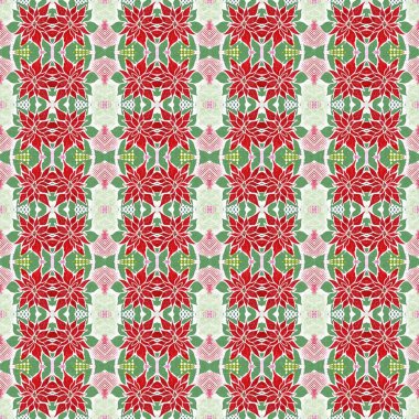 Kusursuz Noel noktasızdı. Aralık tatili için sezonluk kırmızılı dekoratif süs. Kış botanik klasik tarayıcı tekrar fayans