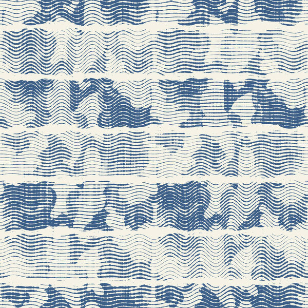 Delicate french lace effect seamless stripe pattern. Ornate provence style lacy ribbon country cottage decor background. Linen fabric wallpaper for rustic modern shabby chic design