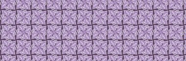 Cinsiyet ayrımı olmayan çiçek dikişsiz raster sınırı. Basit mor kaprisli 2 ton deseni. Çocuk odası duvar kâğıdı ya da her yerde skandal var.
