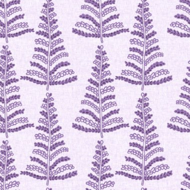 Cinsiyet olarak nötr mor botanik yaprak, dikişsiz raster arka plan. Basit, kaprisli, 2 tonlu bir model. Çocuk bezi duvar kâğıdı ya da her yerde skandal var.