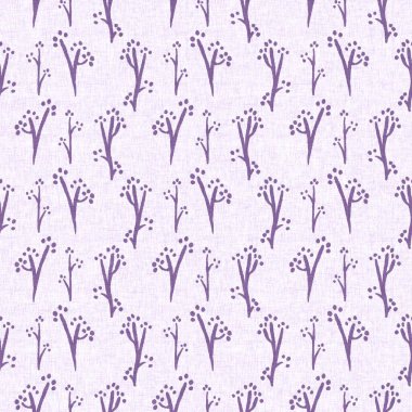 Cinsiyet olarak nötr mor botanik yaprak, dikişsiz raster arka plan. Basit, kaprisli, 2 tonlu bir model. Çocuk bezi duvar kâğıdı ya da her yerde skandal var.