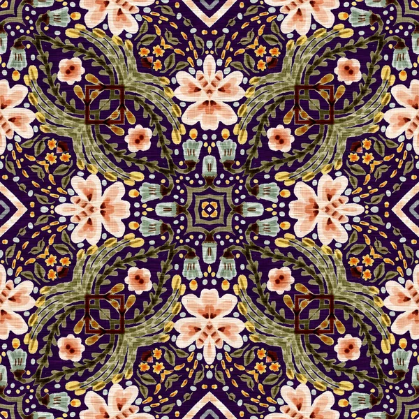 Rustic Provence Floral Pattern Background Boho Whimsical French Swatch Repeat —  Fotos de Stock