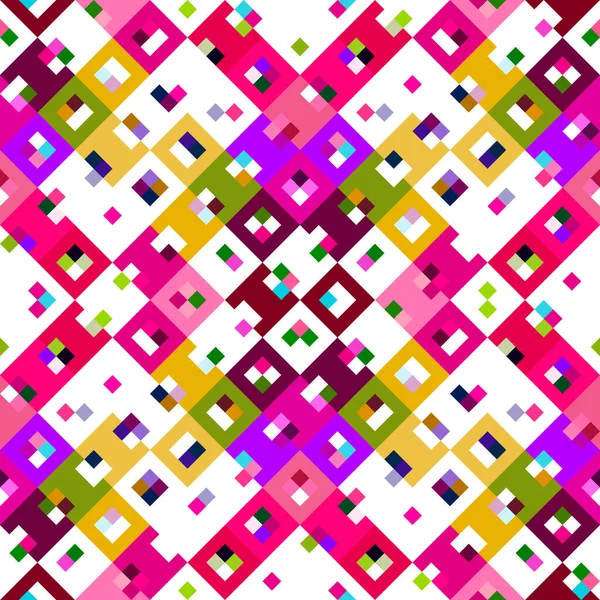 Padrão Pixel Geográfico Caleidoscópico Brincalhão Papel Parede Rosa Divertido Verão — Fotografia de Stock