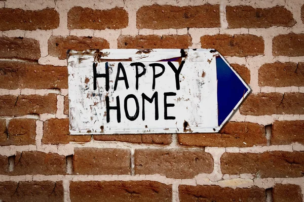 Mutlu bir eve işaretçisine — Stok fotoğraf