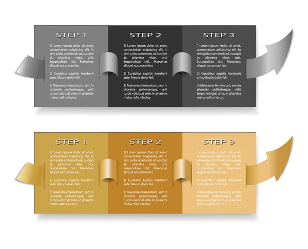 Modelo de progresso do papel —  Vetores de Stock