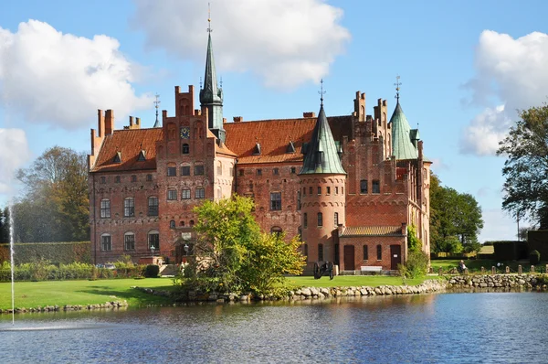 Egeskov kasteel Rechtenvrije Stockafbeeldingen