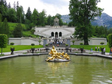 Linderhof Şatosu, Almanya. Bavyera.