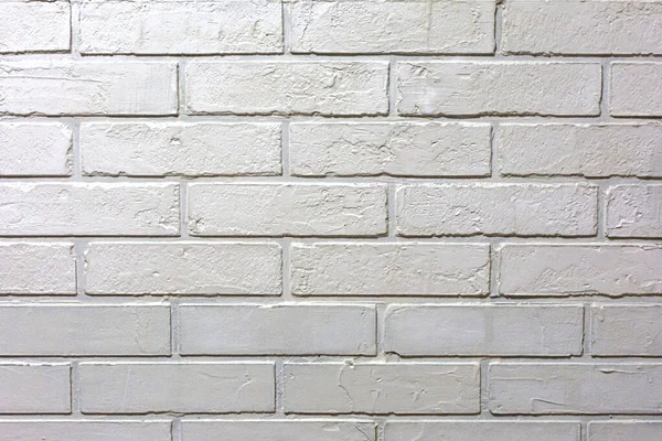 Bílá Cihlová Zeď Perfektní Jako Pozadí Čtvercová Fotografie — Stock fotografie