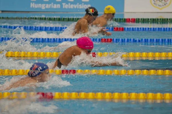 Yulia Efimova (Rusko) na evropské plavání mistrovství 2010 — Stock fotografie