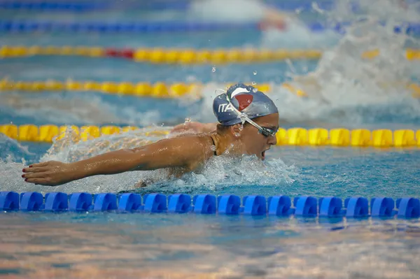 Caterina Giacchetti (Italia) ai Campionati Europei di Nuoto — Foto Stock