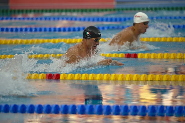 Fabio Scozzoli (Itália) no Campeonato Europeu de Natação LEN 2 — Fotografia de Stock