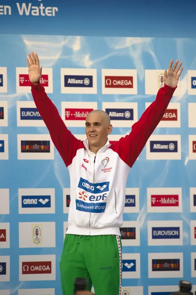 L��szl�� Cseh ( Hungary) in 2010 European Championships — Stock Photo, Image