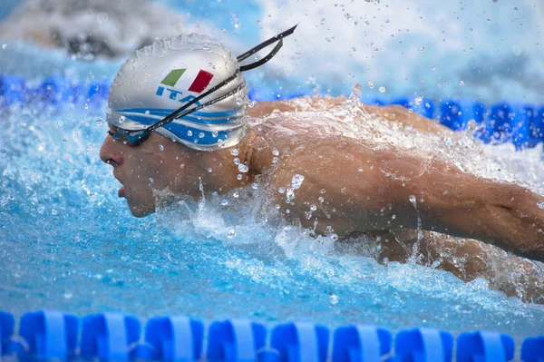 Niccolò Beni (Italy) at European Swimming Championships LEN 201 — ストック写真