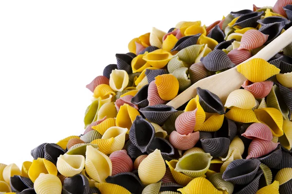 Ruwe kleurrijke pasta — Stockfoto