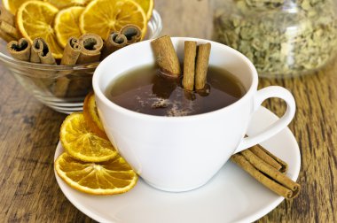 tarçın ile portakal çay